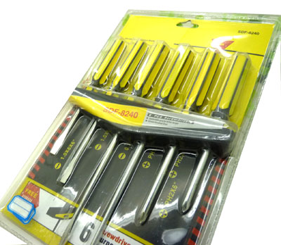 6件套螺丝批 螺丝刀 十字起子 组套改锥----6个改锥