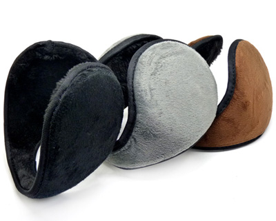 毛毛绒耳罩 男士女士潮冬季后戴式保暖耳捂 