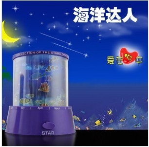 高品质自动旋转星空海洋达人投影仪	