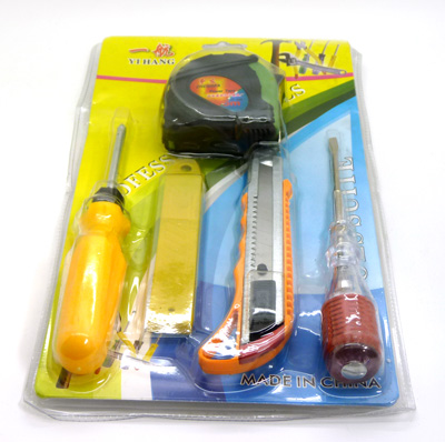  美工刀壁纸刀 起子螺丝刀 榔头起订斧头 绝缘胶布 电脑工具 套装	