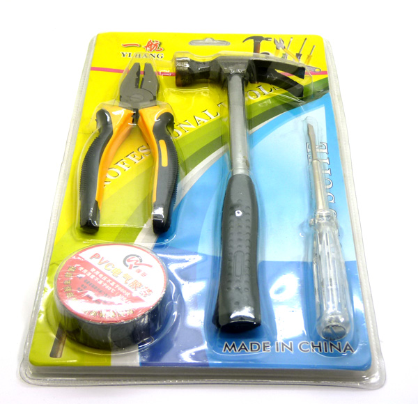 美工刀壁纸刀 起子螺丝刀 榔头起订斧头 绝缘胶布 电脑工具 套装 