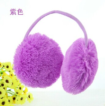 南韩毛糖果色毛绒耳罩/保暖罩-糖果色