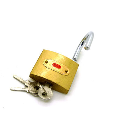 瑭灯牌60mm加厚仿铜防锈金色互开锁/通开锁/统开锁/通开挂锁	