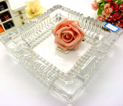 水晶玻璃烟灰缸 大烟灰缸----1016小方烟灰缸