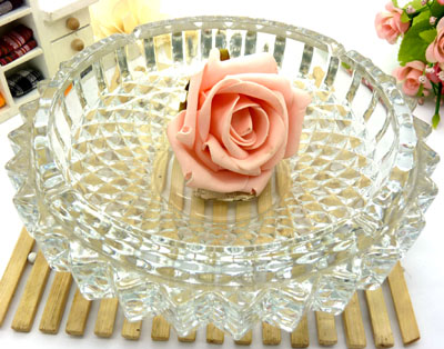 水晶玻璃烟灰缸 圆大烟灰缸----1021-1烟灰缸