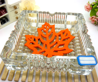 水晶玻璃烟灰缸 圆大烟灰缸----大方烟缸