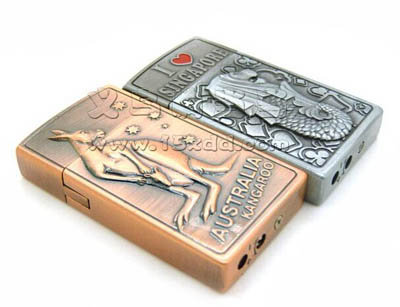 时尚防风点烟器 复古图案火机 -充气打火机(Mg220)13号	