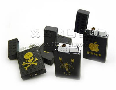 充气防风打火机 金属响铜花花公子火机 -超赞火机（AD-813)16号