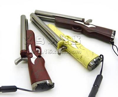 厨房明火点火器枪长杆煤气点火器 猎枪火机 -双火火机（8127）21号