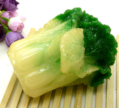 八方来财玉白菜摆件 书桌办公室精美摆设/玉白菜