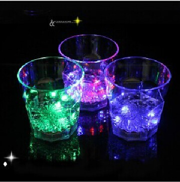 酒吧专用开关发光八角杯/发光杯/酒杯	
