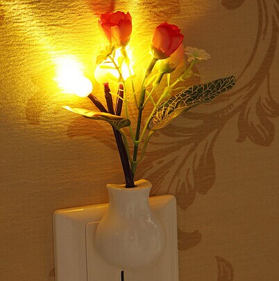 七彩渐变色彩 美轮美奂~LED光控小夜灯/奇异果感应灯	