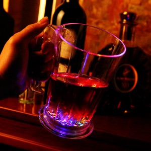 七彩发光感应水杯酒吧专用发光杯-冰杯