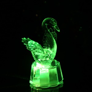七彩发光小夜灯LED闪光灯-母小天鹅	