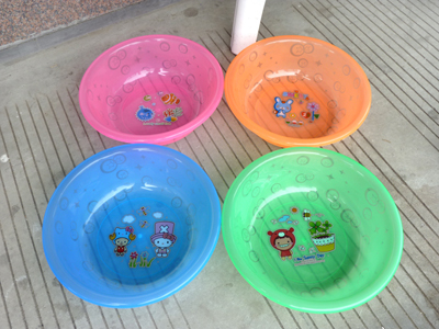 加厚家用洗菜洗衣搓衣盆脚盆-防摔盆星星盆A02	