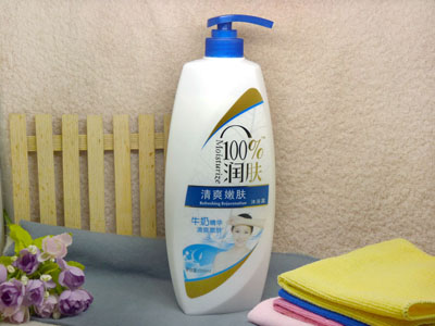 润肤 牛奶精华 清爽嫩肤沐浴露-沐浴露1300ml