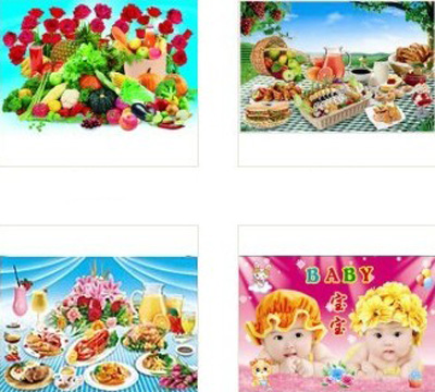风景 人物 娃娃 家居 吉祥祝福语 等几十个品种混搭	