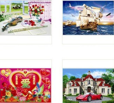 风景 人物 娃娃 家居 吉祥祝福语 等几十个品种混搭	