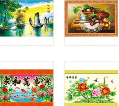  风景 人物 娃娃 家居 吉祥祝福语 等几十个品种混搭