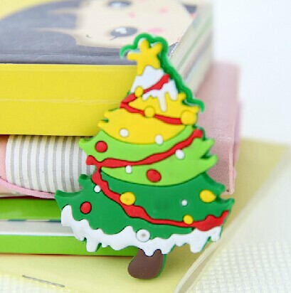 创意可爱动物冰箱贴/卡通立体软胶磁吸铁石-圣诞树	