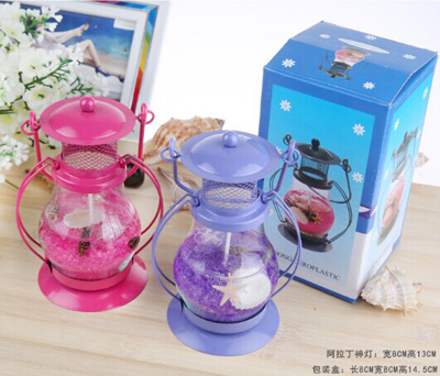 梦幻海洋 复古铁艺七彩阿拉丁神灯果冻蜡烛