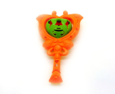 环保塑料手摇铃 双心摇铃婴幼儿童玩具 -摇铃588	