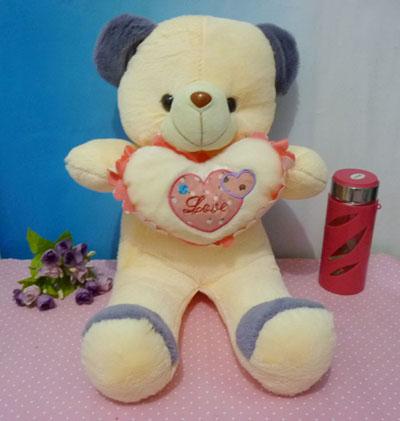 泰迪熊公仔熊毛绒玩具 熊大抱抱熊布娃娃抱心熊大号	