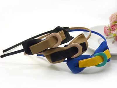 大号蝴蝶结不锈钢头箍细发箍职业休闲及学生头饰发卡	