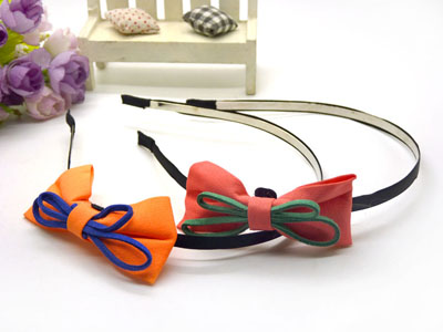 大号蝴蝶结不锈钢头箍细发箍职业休闲及学生头饰发卡