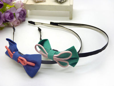 大号蝴蝶结不锈钢头箍细发箍职业休闲及学生头饰发卡