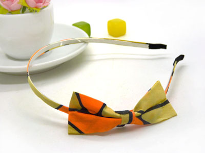 韩版布纱钢托发箍发卡可爱版