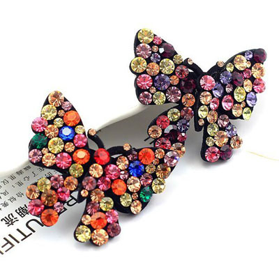 韩版BB夹进口捷克钻刘海夹子高档精致气质满钻小边夹带钻发卡