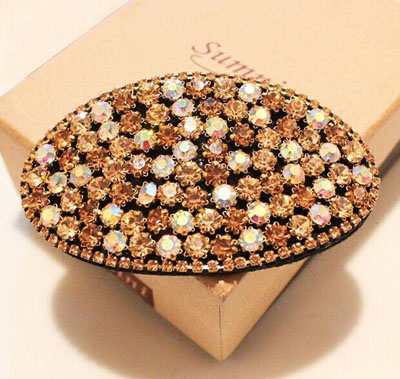 韩版BB夹进口捷克钻刘海夹子高档精致气质满钻小边夹带钻发卡