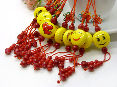 中国结可爱QQ表情笑脸 车挂 出国礼品 礼物-B033	