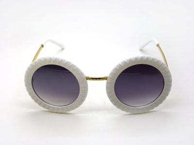 明星款大圆框潮偏光墨镜男复古个性圆脸眼镜-3039-46号	