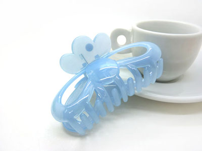 韩国 摔不断树脂镂空蝴蝶结发爪夹盘发发饰 发夹-9005