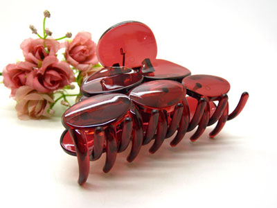 进口塑料大爪发夹多齿头夹马尾发夹发饰-9041