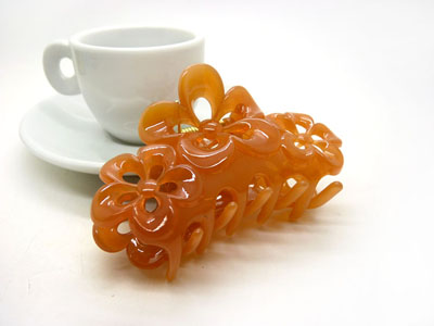 韩版头饰爪夹 摔玫瑰花盘发刘海夹发夹发爪-9406