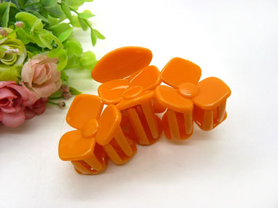 韩版头饰爪夹 摔玫瑰花盘发刘海夹发夹 发爪-8181