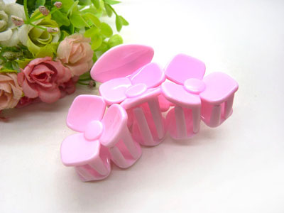 韩版头饰爪夹 摔玫瑰花盘发刘海夹发夹 发爪-8181