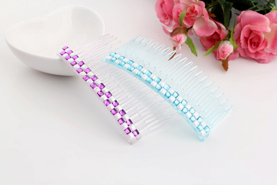 新款 复古水钻蝴蝶结发夹刘海发梳插梳发簪头饰女盘发饰