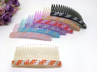 韩国头饰发饰水钻刘海梳发梳插梳大号 发夹带齿发箍刘海发卡