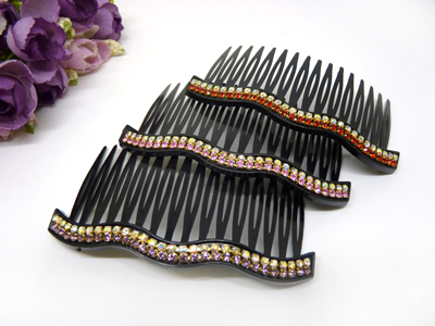 韩式发插饰品	水钻发梳 头饰韩国进口 发饰正品 刘海插梳