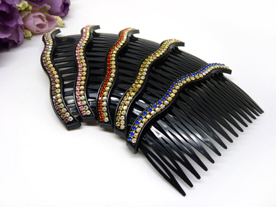 韩式发插饰品	水钻发梳 头饰韩国进口 发饰正品 刘海插梳