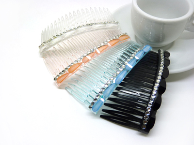 韩版头饰插梳 进口水钻刘海发梳刘海夹盘发发饰