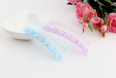 韩版头饰插梳 进口水钻刘海发梳刘海夹盘发发饰