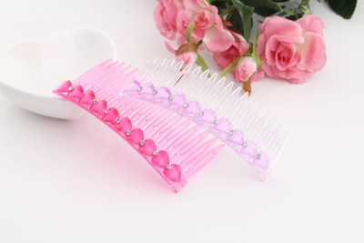 韩版盘发卡发夹子	水钻长发梳插梳刘海梳头饰品