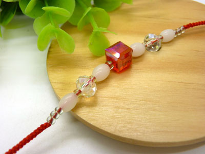 手工编织红绳玉器手链 花生玉吊坠手绳批发 ----B013