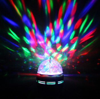 新款 变色灯墙壁灯GR七彩节能灯泡水晶魔球舞台灯