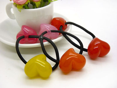 日韩版发绳橡皮筋头饰	扎头发饰品头绳 大圆球果冻糖果色发圈